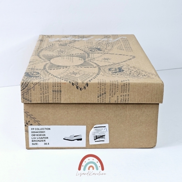 New! Free People Liv Leather Penny Loafers - Picture 16 of 16